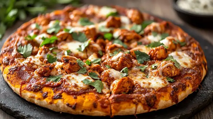 Butter Chicken Pizza 